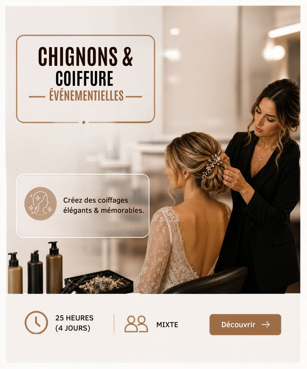 Formation Chignons et coiffures événementielles