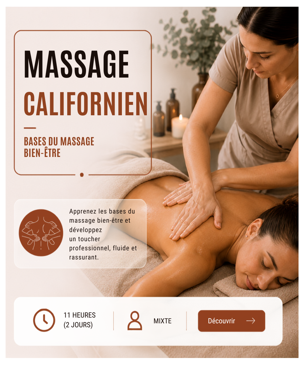 Formation Massage californien initiation