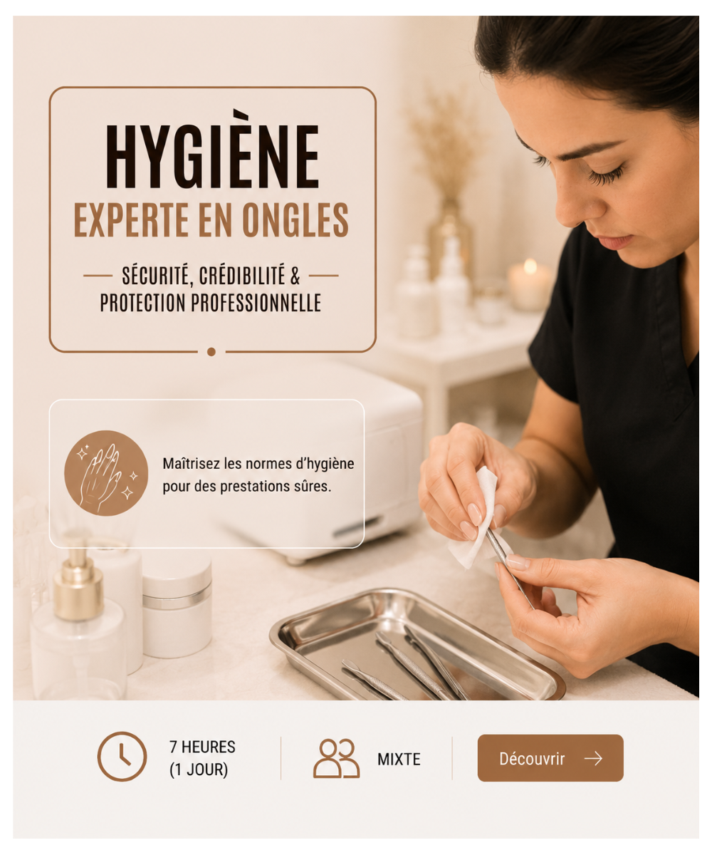 Formation Hygiène experte en ongles