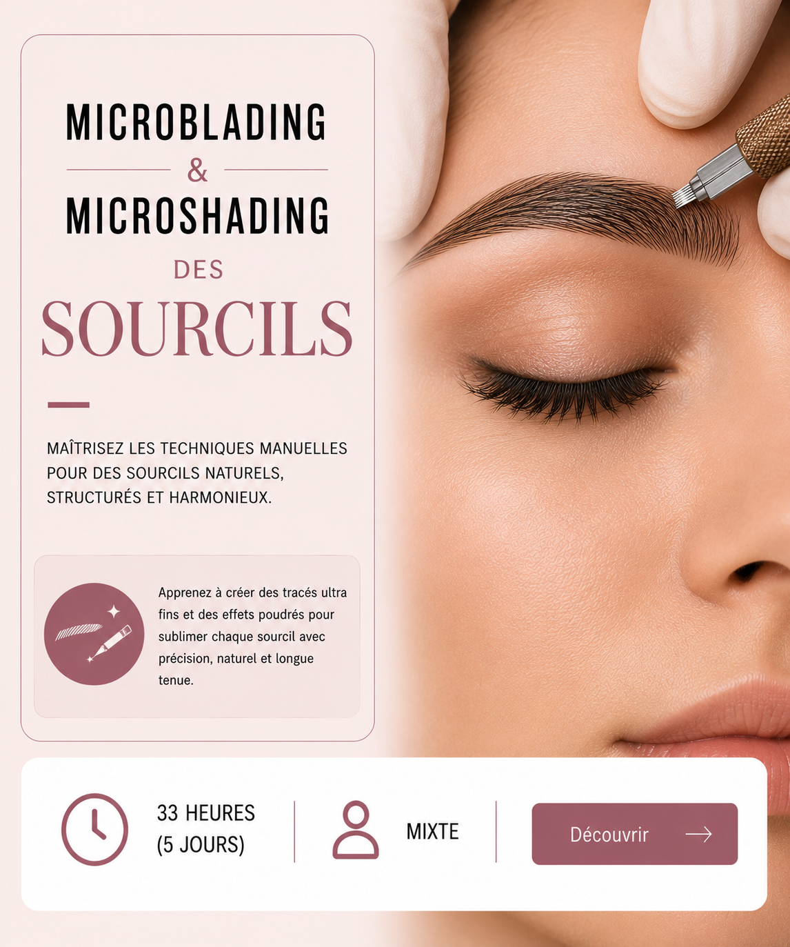 Formation Microblading et microshading des sourcils
